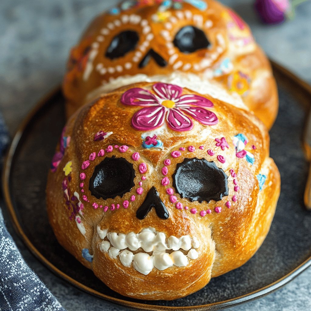 Receta de Pan de muerto relleno de nata