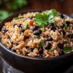 Receta de Arroz con caraotas negras