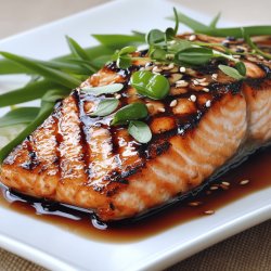 Salmón a la plancha con salsa de soja