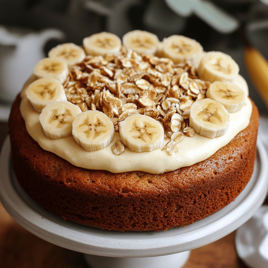 Torta de banana en licuadora