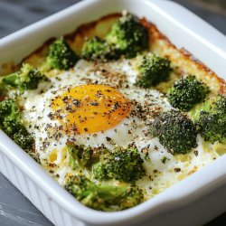 Receta de Brócoli al horno con huevo