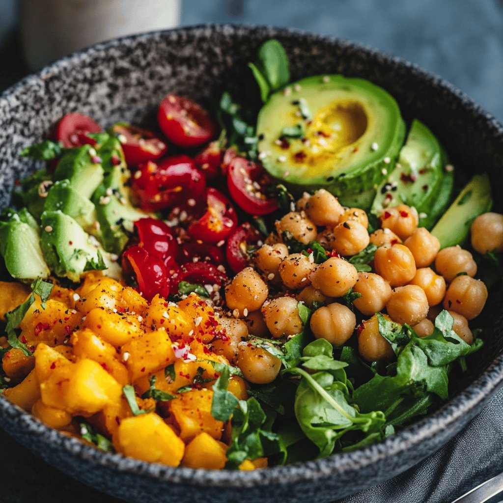 Receta de Ensalada de Garbanzos Vegana