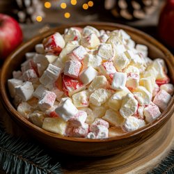 Ensalada navideña de manzana y bombones