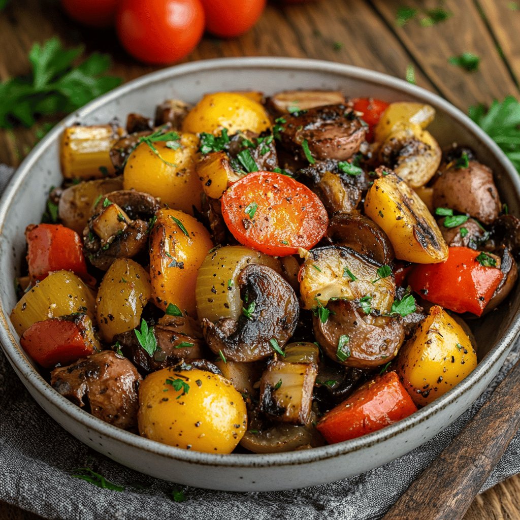 Guarnición de verduras para carne