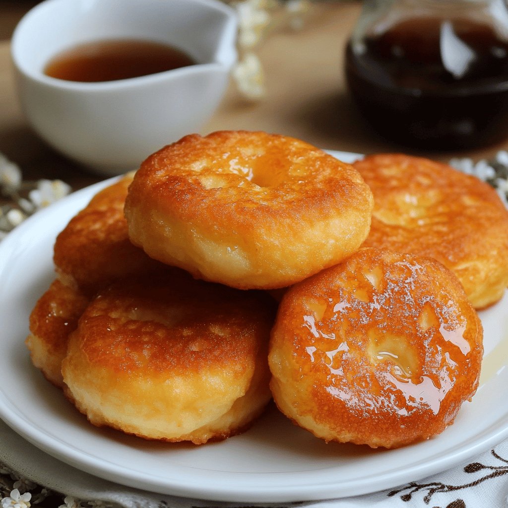 Tortas fritas con leche