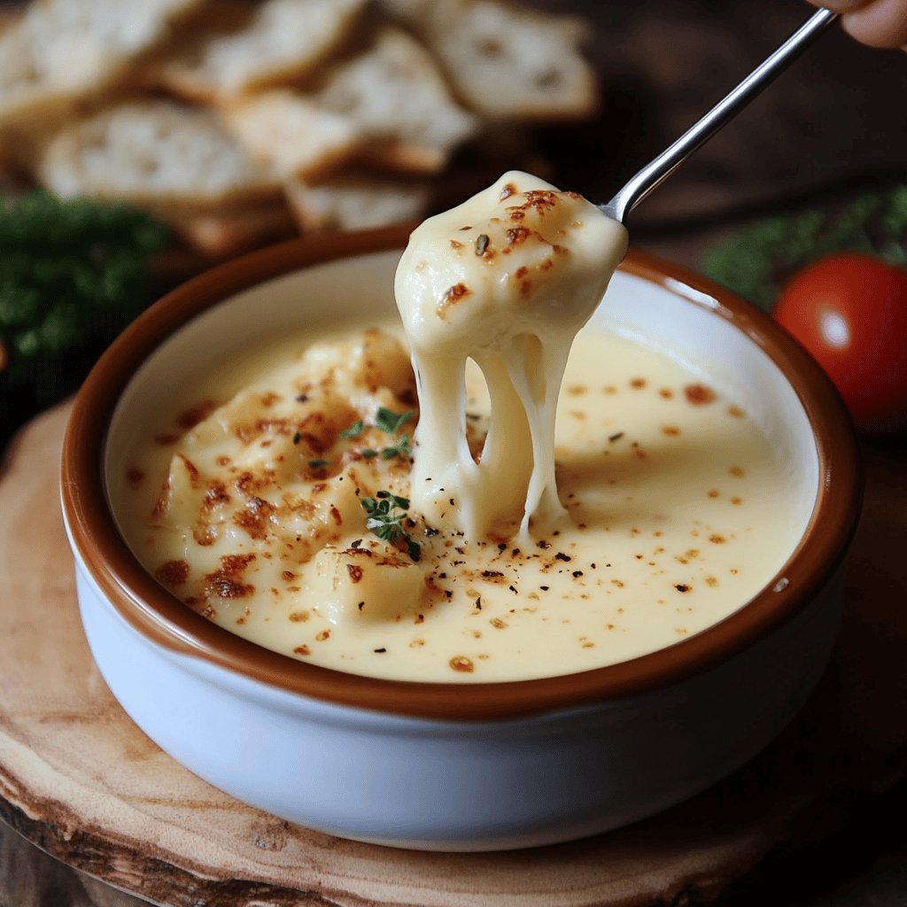 Receta de Fondue de queso