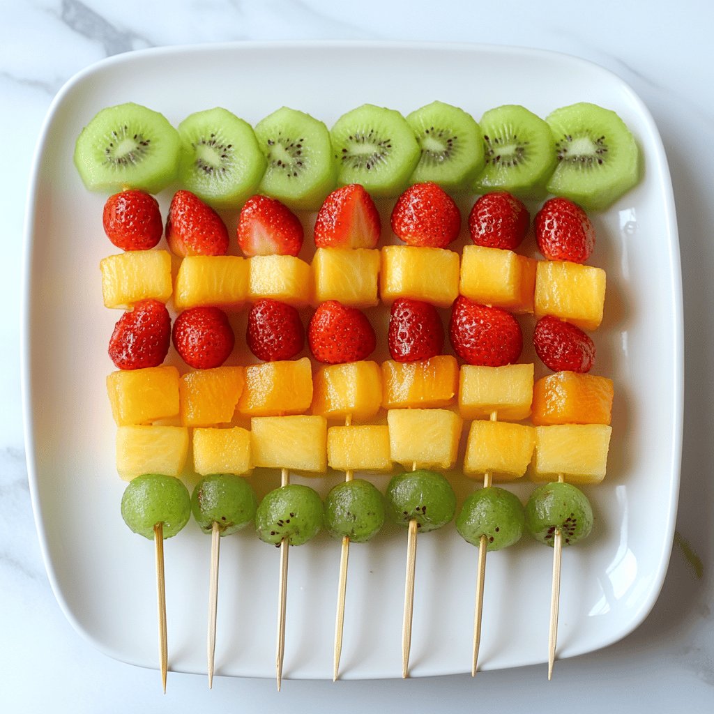 Receta de Pinchos de Frutas para Fiestas