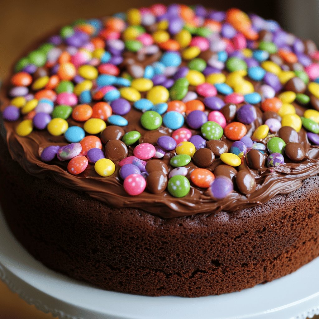 Tarta de chocolate con lacasitos