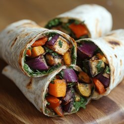 Wrap vegetal con verduras asadas