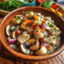 Ceviche de champiñones