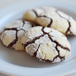 Galletas craqueladas de limón y chocolate