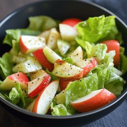 Receta de Ensalada de manzana y lechuga