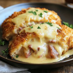 Cordon bleu de pollo al horno