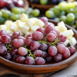 Receta de Uvas con queso