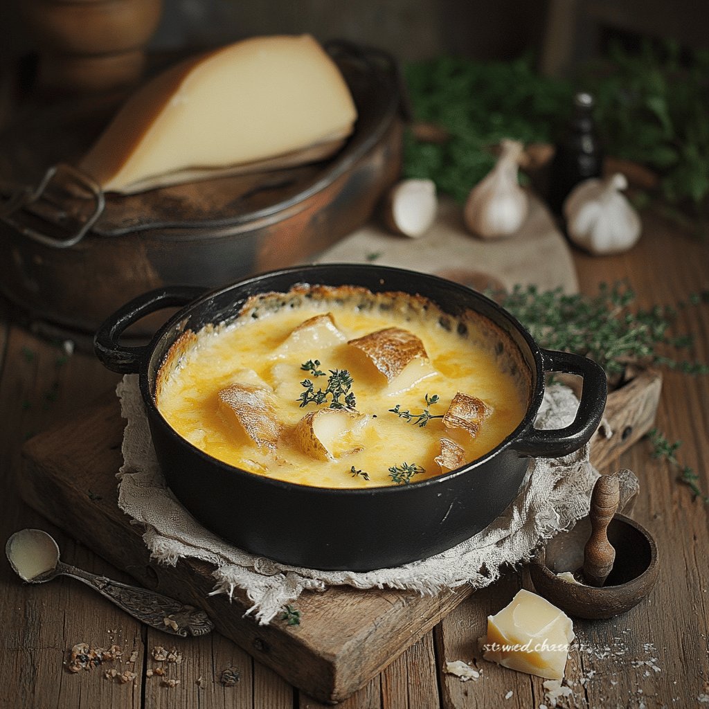 Receta de queso guisado