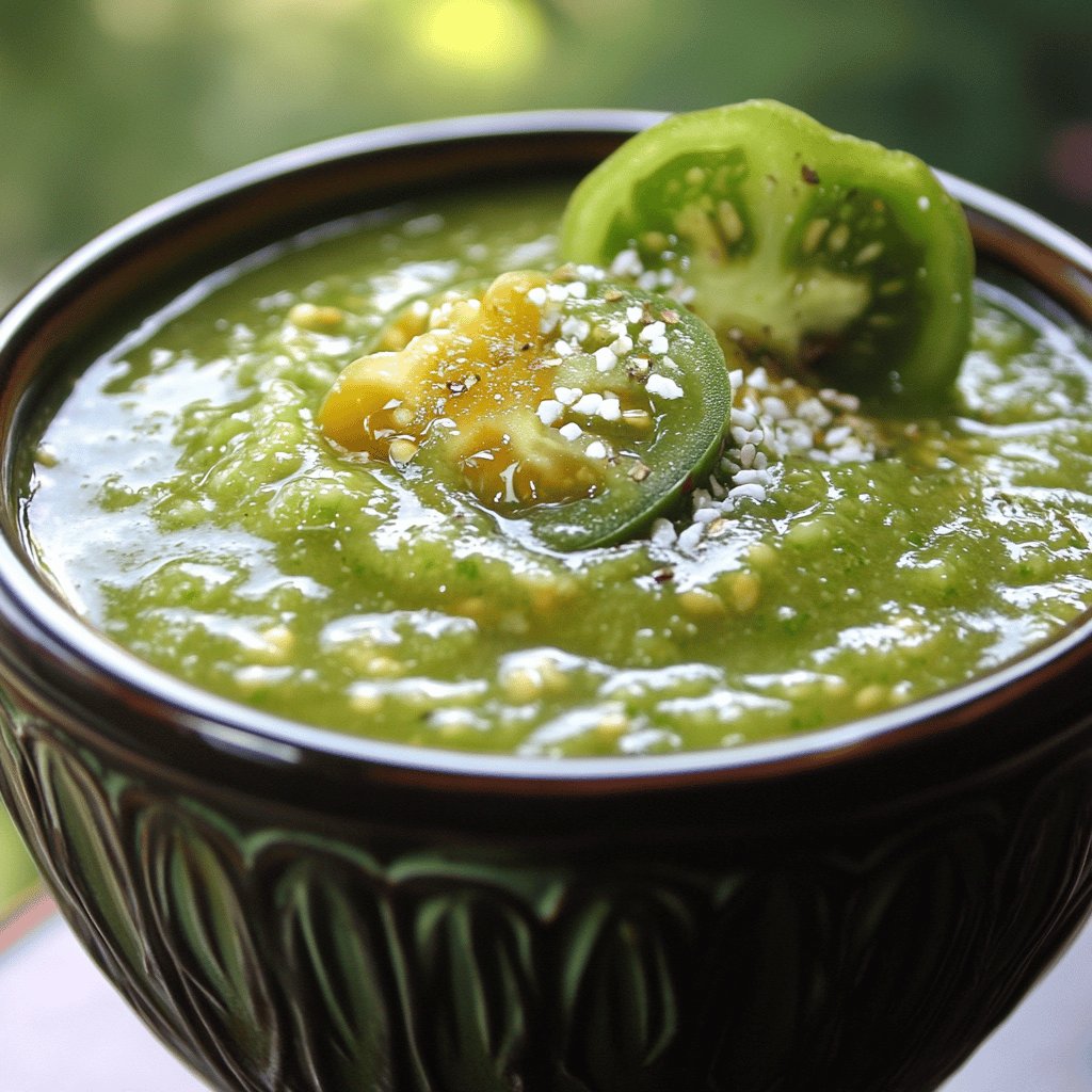 Salsa de TOMATE VERDE - Receta Mexicana Fácil