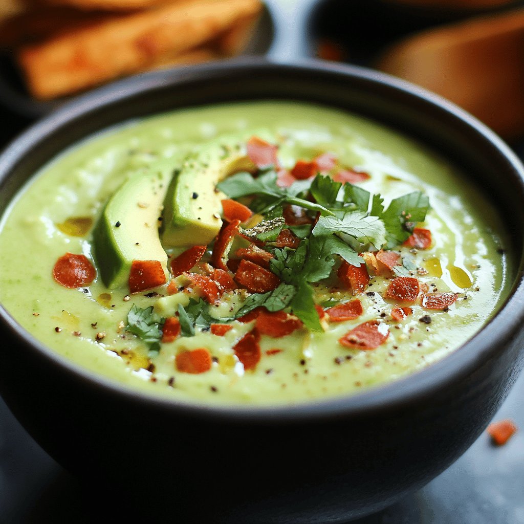 Receta de Gazpacho de Aguacate