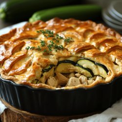 Receta de Tarta de zapallitos y pollo