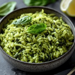 Receta de Arroz verde con espinacas