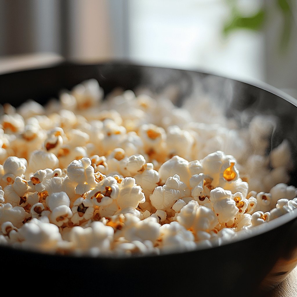 Palomitas dulces en sartén