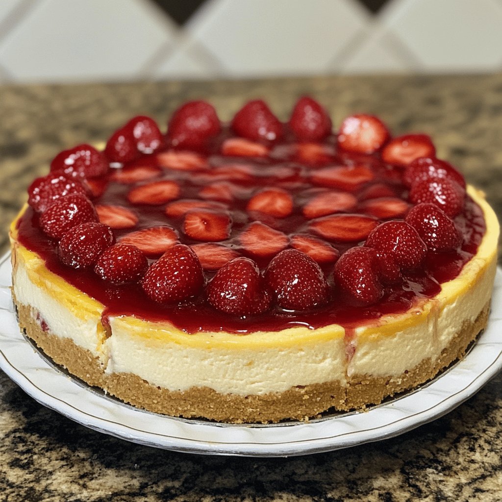 Cheesecake com Morangos