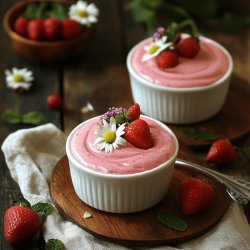 Mousse de Morango Cremosa