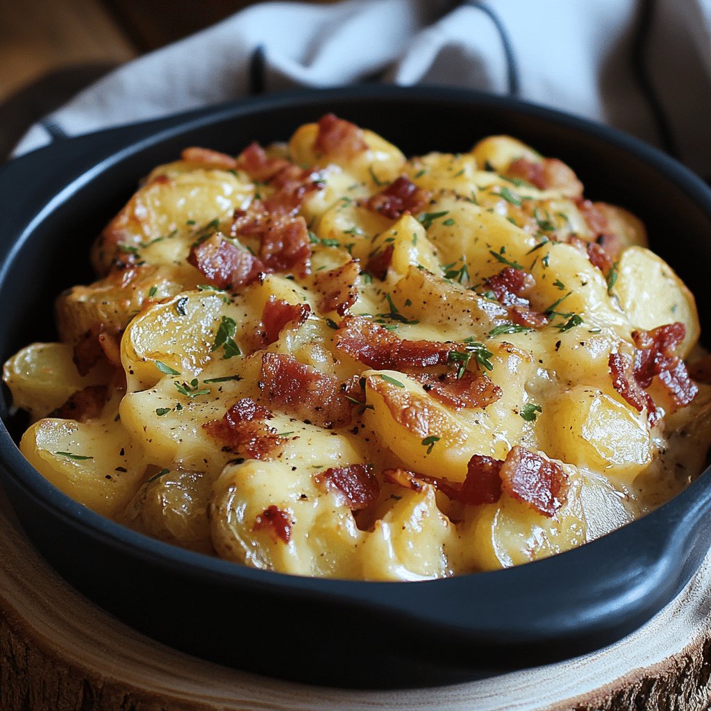 Batata Recheada com Queijo e Bacon