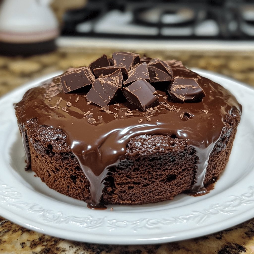 Bolo de Cenoura com Chocolate