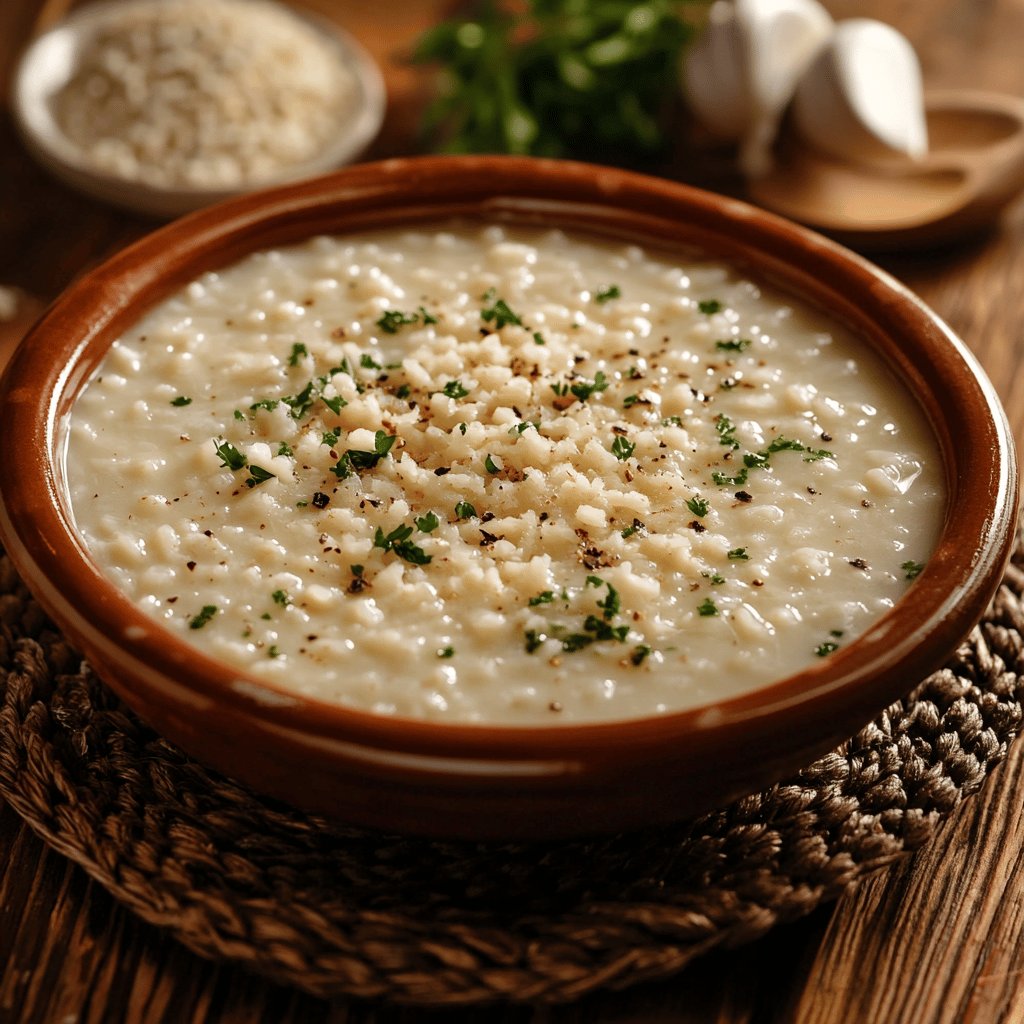 Risoto de Alho-Poró Cremoso