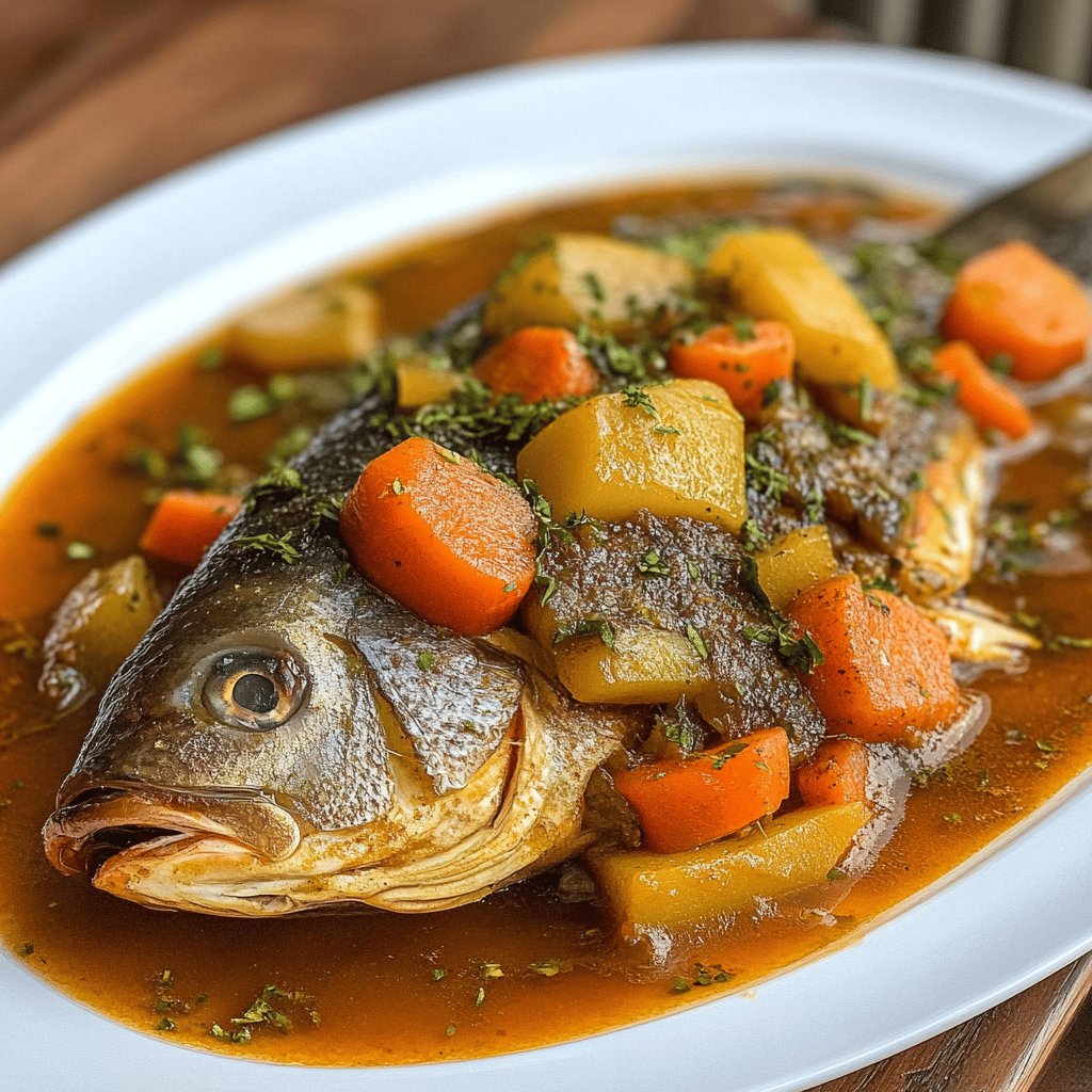 Peixe Cozido Delicioso