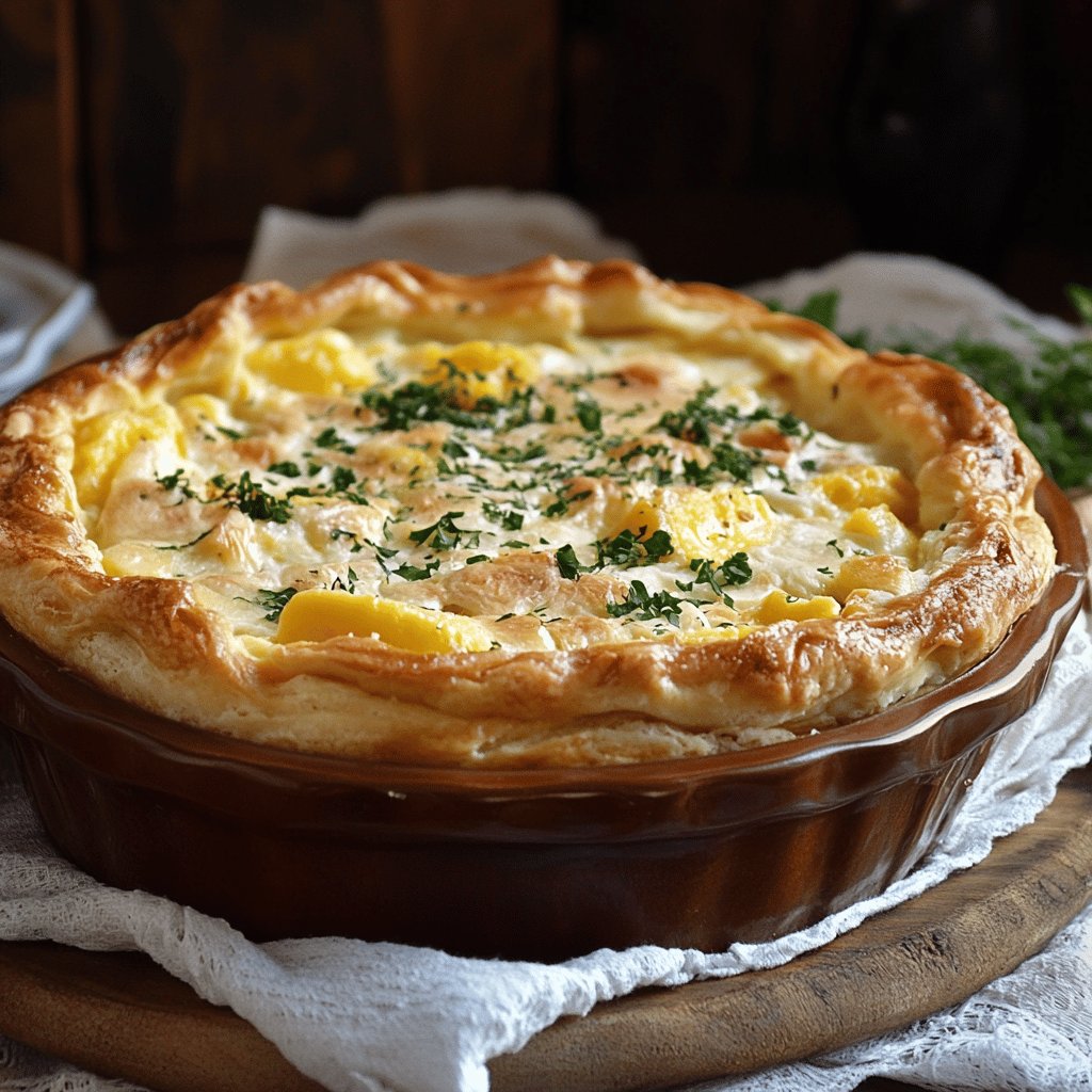 Torta de Frango Cremosa