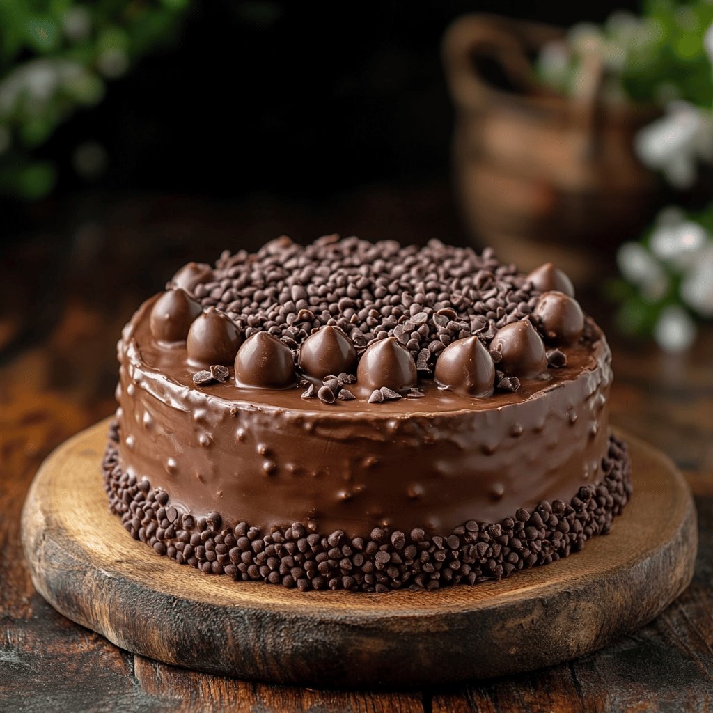 Bolo de Chocolate com Brigadeiro