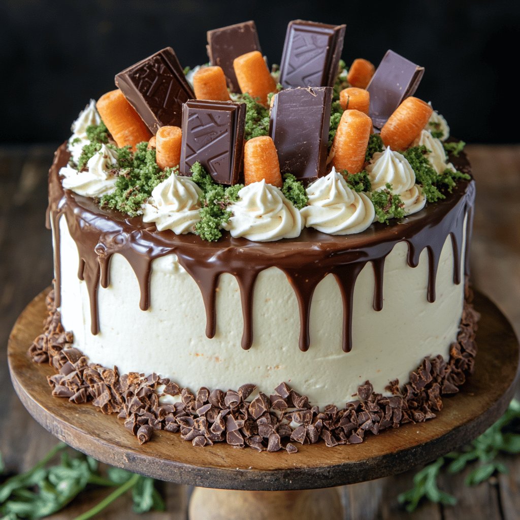 Bolo de Cenoura com Chocolate