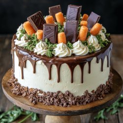 Bolo de Cenoura com Chocolate