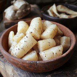 Mandioca Cozida Simples