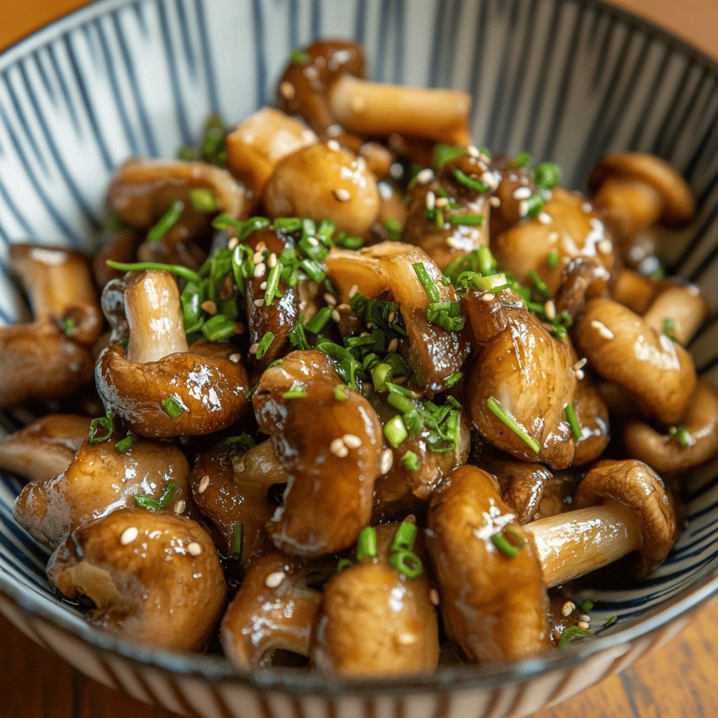 Shimeji Frito na Manteiga