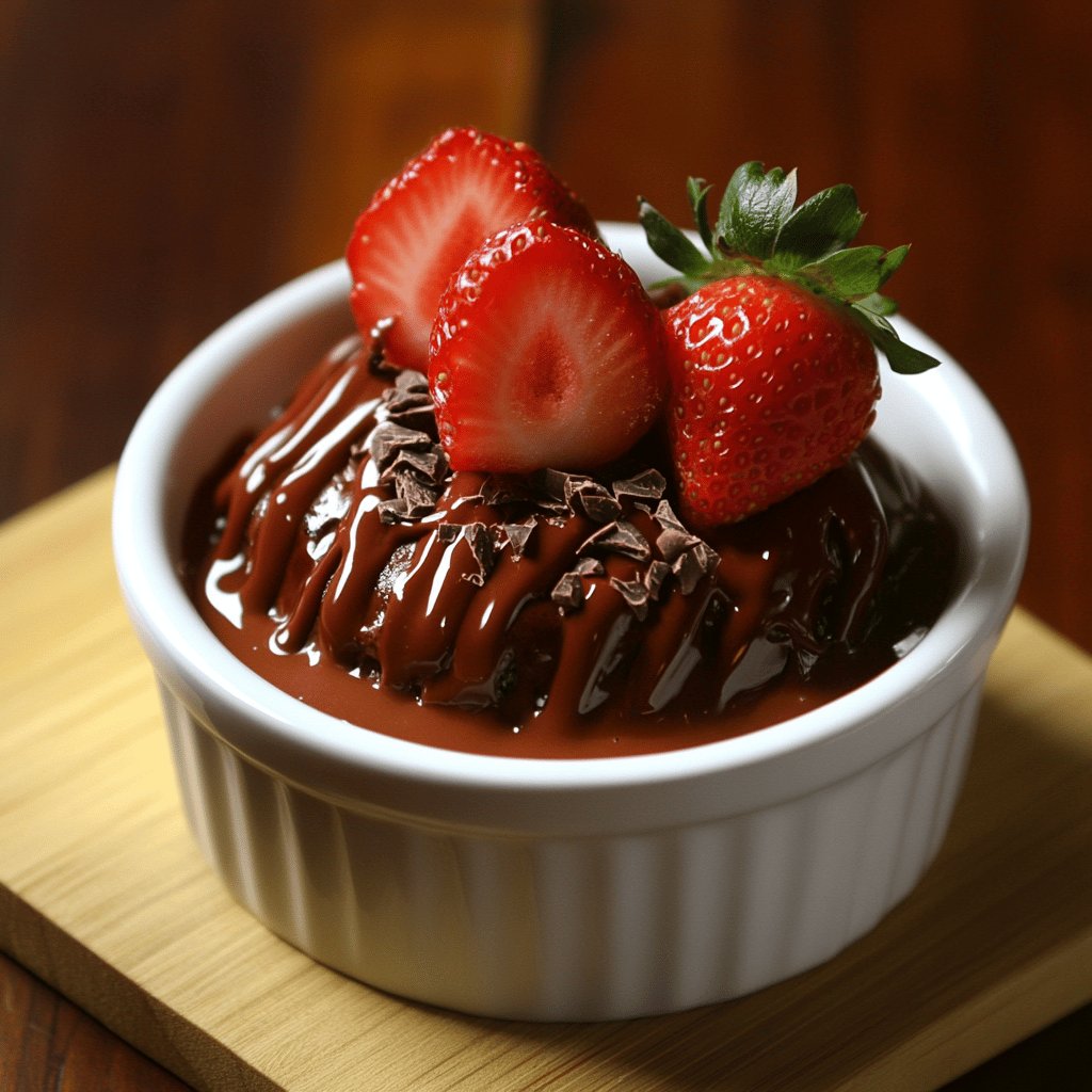 Sobremesa de Morango e Chocolate