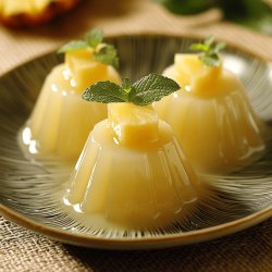 Sobremesa de Abacaxi e Gelatina
