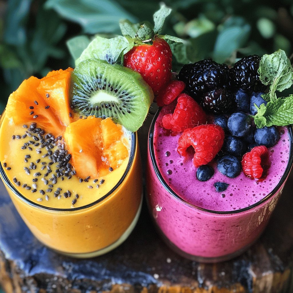 Vitamina de Frutas Refrescante