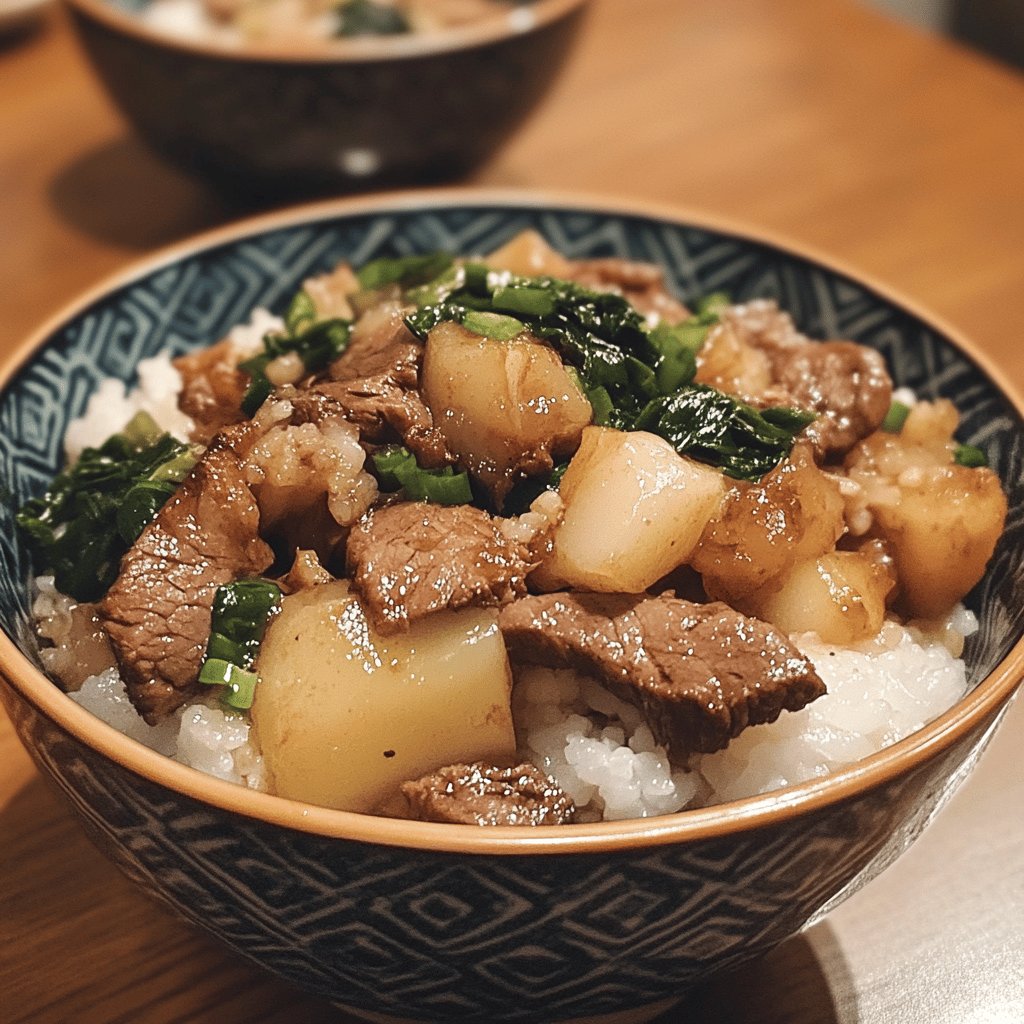 Tigela de Carne com Arroz