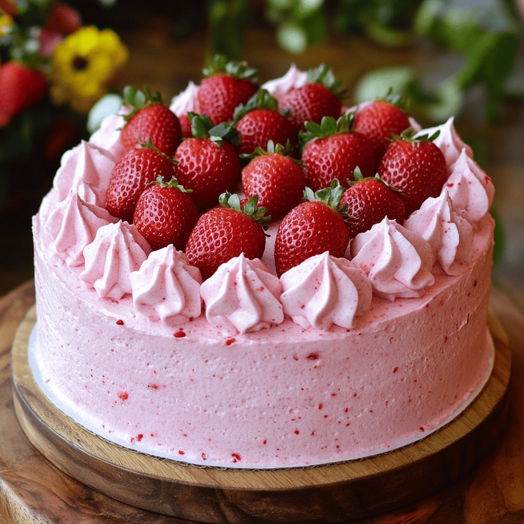 Bolo de Morango Rápido