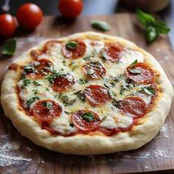 Massa de Pizza Rápida de Micro-ondas