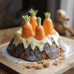Bolo Vulcão de Cenoura