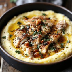 Polenta Cremosa com Frango