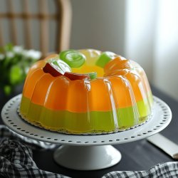 Bolo de Gelatina Colorido
