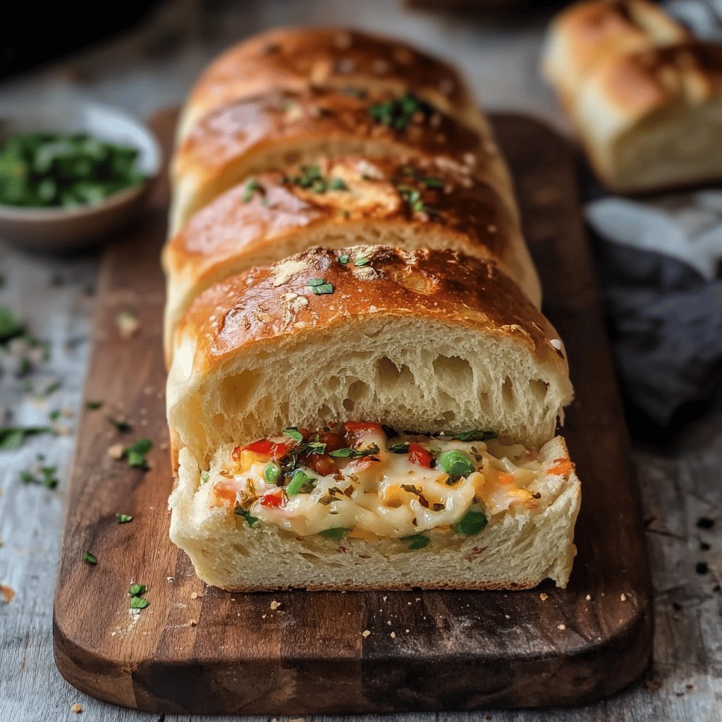 Pão Recheado de Liquidificador