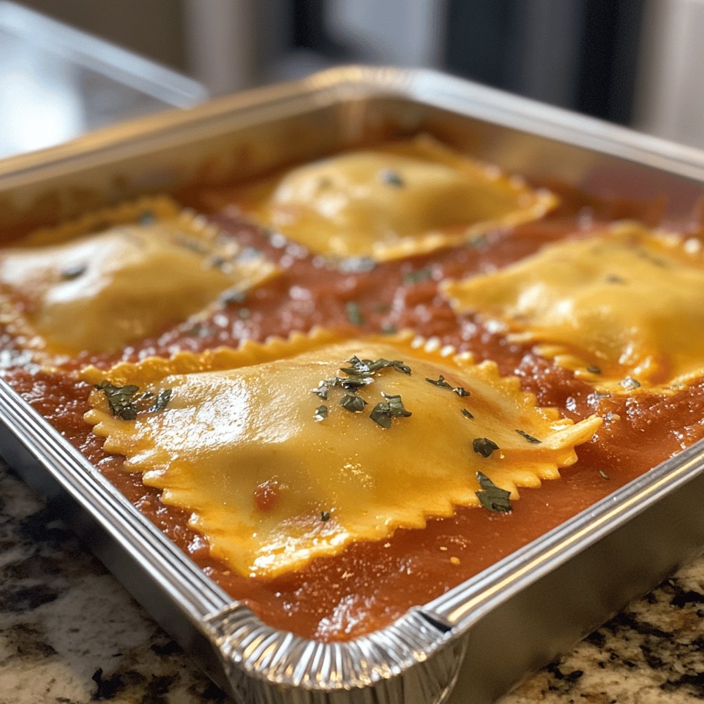 Ravióli com Molho Marinara