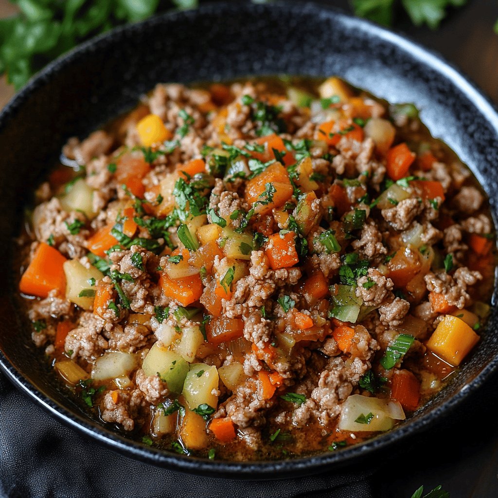 Picadinho de Carne com Legumes