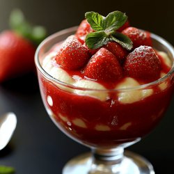 Delicioso Pudim de Morango