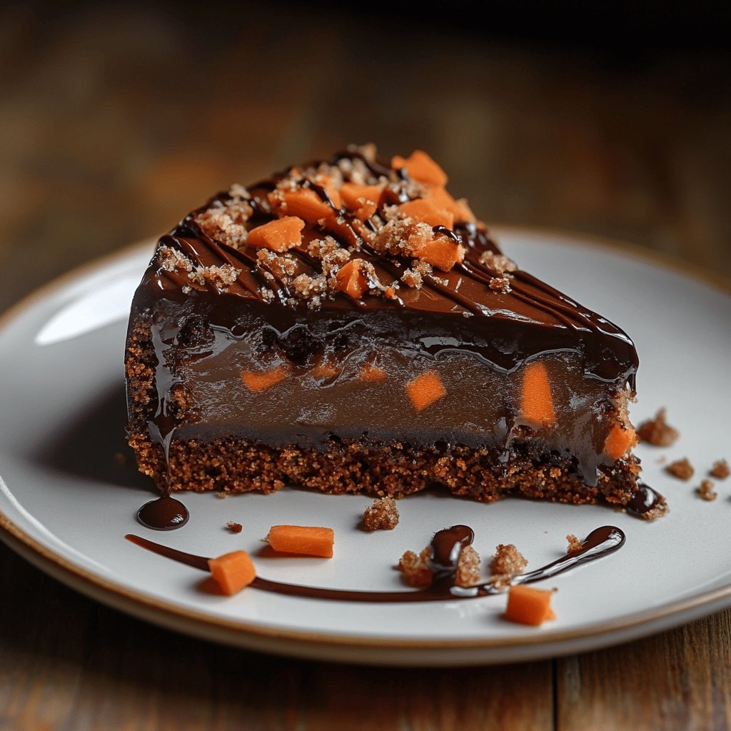 Bolo de Cenoura com Chocolate Invertido